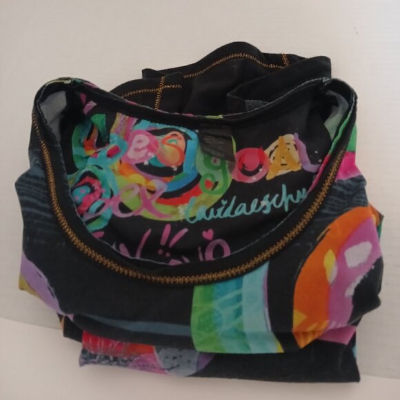 Desigual Tank Size M Colorful Tee Top - Picture 1 of 9